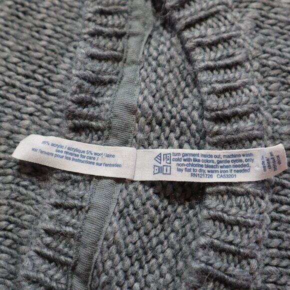 Aeropostale Wool Sweater Womens S Gray Soft Girl Y2K Casual Chic Lounging School - Picture 5 of 9